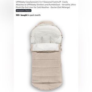 UPPAbaby CozyGanoosh 2-in-1 Seasonal Footmuff - Oat Mélange